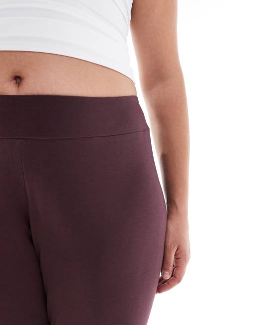 Leggings burdeos básicos con logo de PUMA Plus, 5 de 5