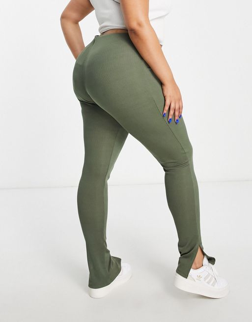 Leggings acampanados con lavado gris carbón sin costuras de ASOS