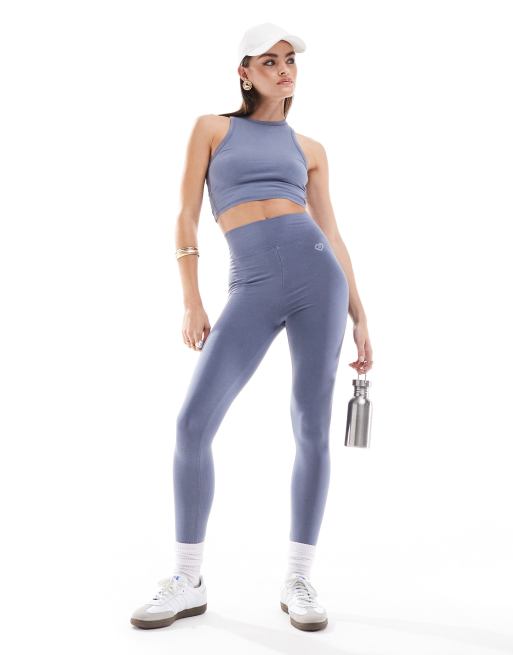 Leggings con lavado azul de Miss Selfridge (parte de un conjunto)