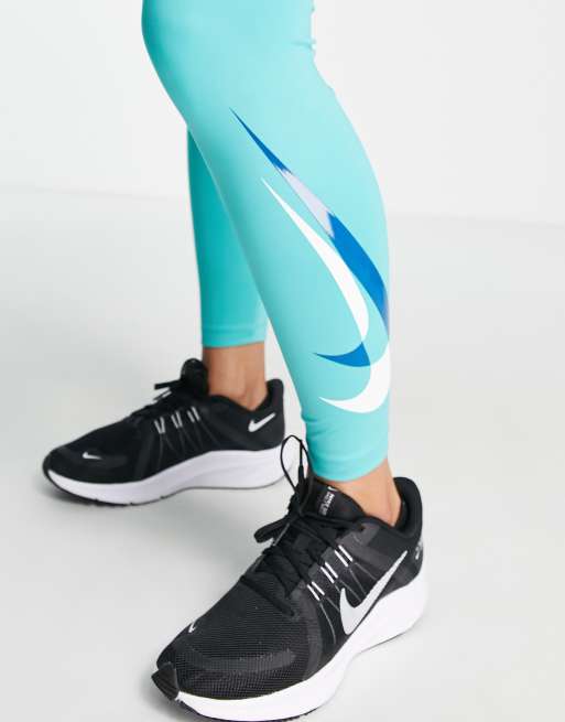 Leggings de 7/8 azules con logo de Nike Running