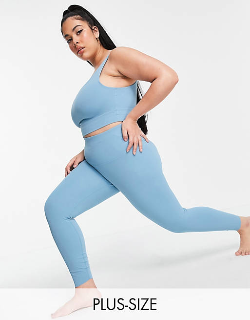 Mujer Leggings | Leggings de 7/8 azules Luxe de Nike Yoga Plus - QP64963