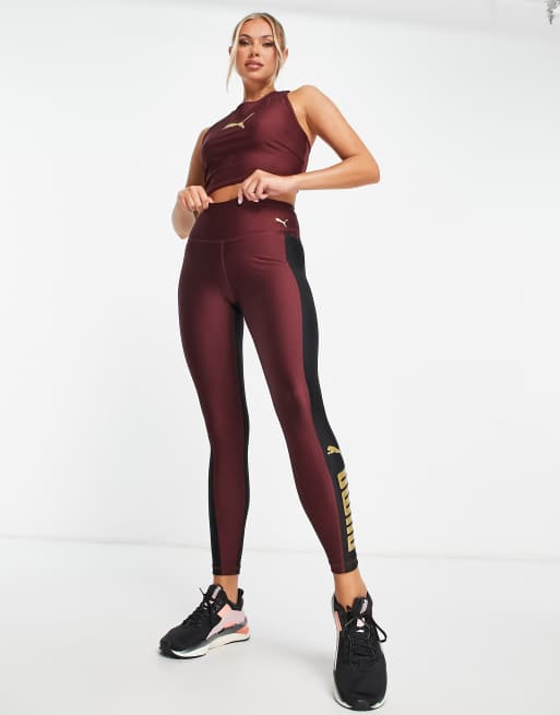 Leggings de 7/8 morados de talle alto con logo Fit Eversculpt de PUMA, 3 de 4