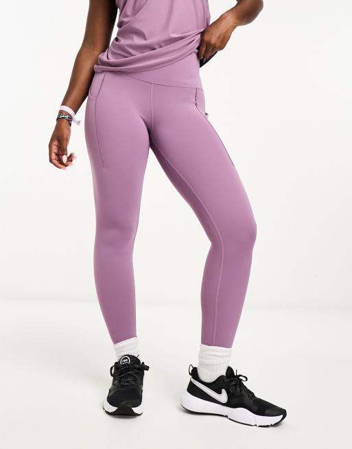 Leggings de 7/8 morados Dri-FIT Universa de Nike Training