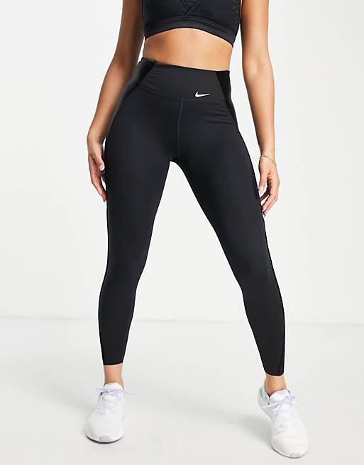 Mujer Leggings | Leggings de 7/8 negros Icon Clash One Luxe de Nike Training - VH04885