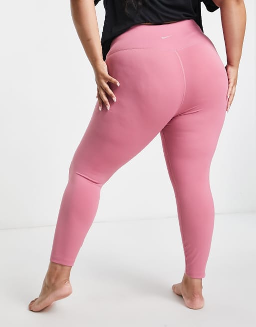 Leggings de 7/8 rosas de talle alto Dri-FIT de Nike Yoga Plus, 2 de 4