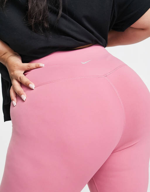 Leggings de 7/8 rosas de talle alto Dri-FIT de Nike Yoga Plus, 3 de 4