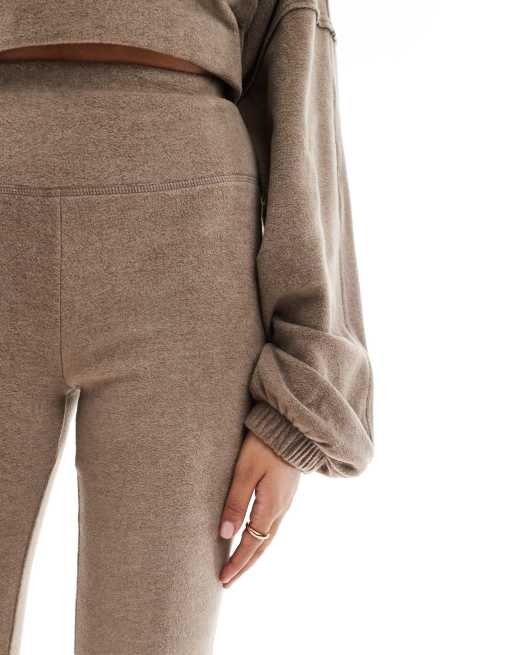 Leggings de estar por casa marrones de felpa Mix & Match de ASOS DESIGN, 5 de 5