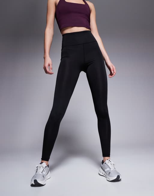 Leggings deportivos negros de talle alto con diseño moldeador en la parte trasera Icon de 4505 Tall