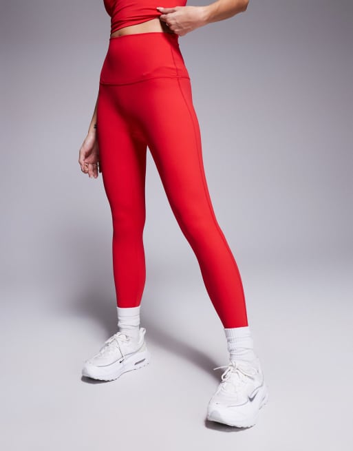Leggings deportivos rojos de talle alto Everyday exclusivos de Wander Doll (parte de un conjunto)