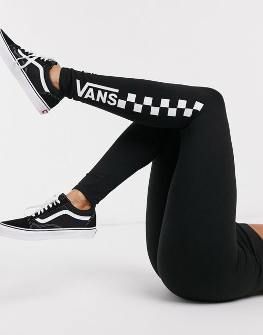 Vans GR CHALKBOARD - Leggings - Trousers - black/white/mottled black -  Zalando.de