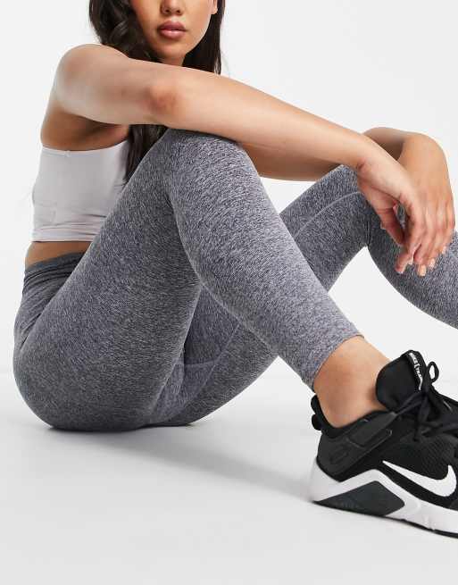 Leggings gris carbón jaspeado deportivos sin costuras Squat Proof de Urban Threads Tall, 2 de 4