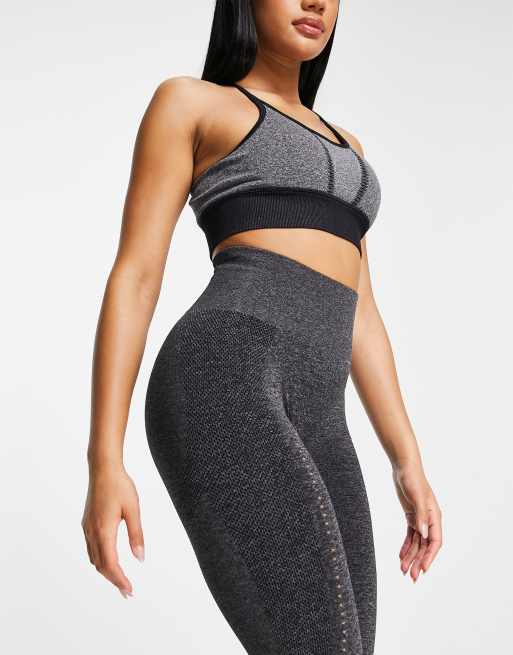 Leggings gris oscuro deportivos sin costuras de Love & Other Things, 3 de 4