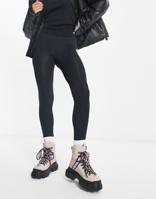 Leggings interiores negros de esquí elásticos de grosor medio de Columbia