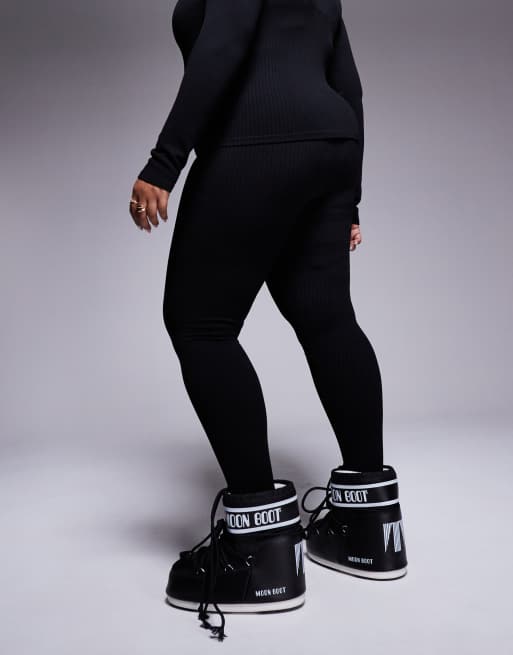 Leggings interiores térmicos negros sin costuras Ski de 4505 Plus , 4 de 5