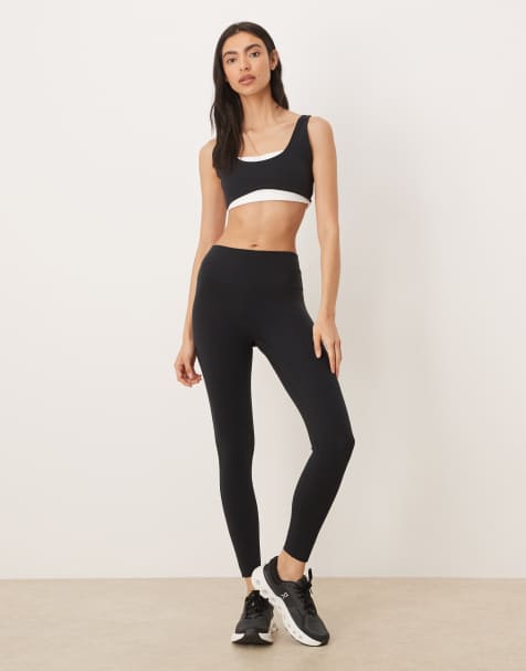 Leggings negros clásicos de tejido suave de Abercrombie & Fitch YPB - view 1