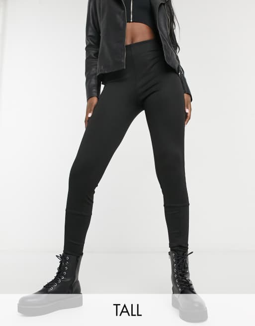 Leggings negros con cremalleras en los tobillos de Only Tall