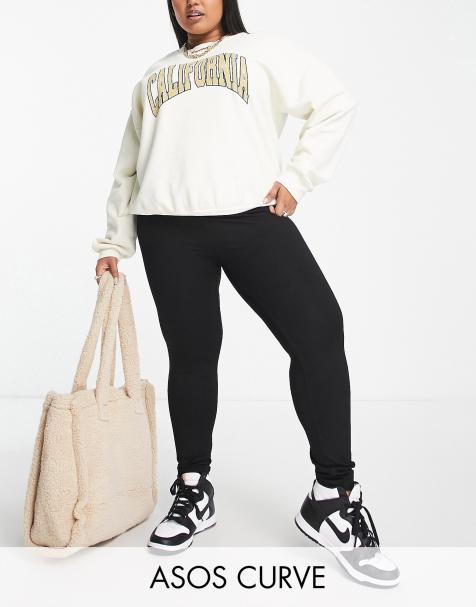 Leggings negros de ASOS DESIGN Curve - view 1