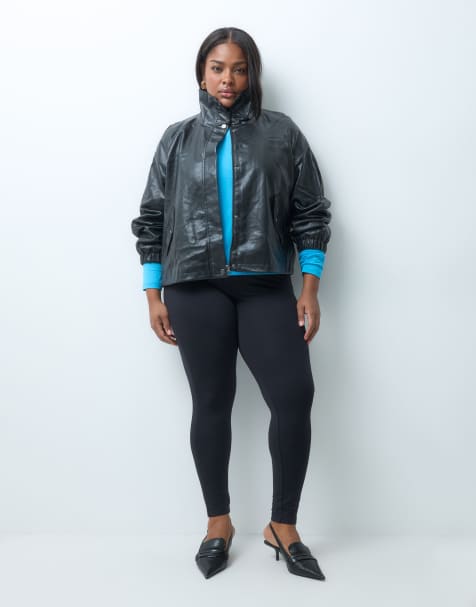 Leggings negros de ASOS DESIGN Curve - view 1