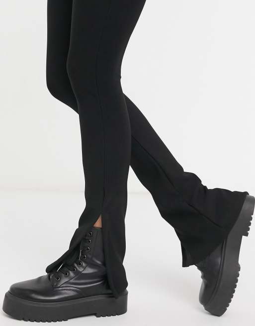 Malla Leggins Canale Stradivarius Leggings Negros De Campana