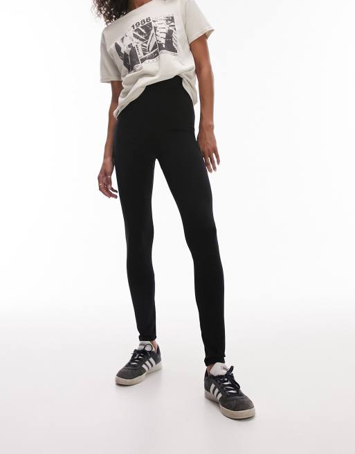 Leggings negros de talle alto de Topshop Curve