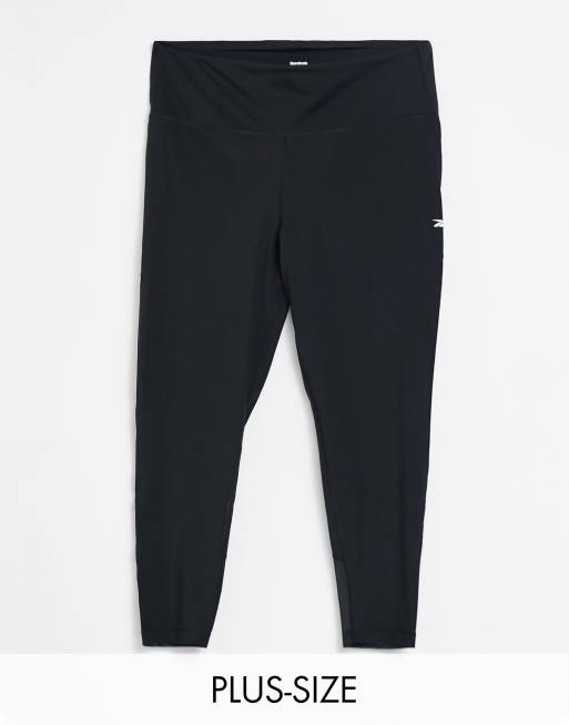 Leggings negros de talle alto Lux de Reebok Training Plus