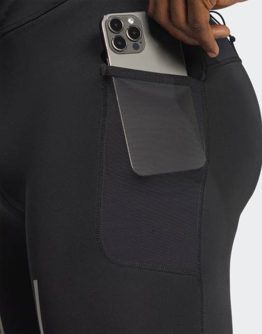 Leggings negros de talle alto Ultimate Vis de adidas Performance, 3 de 3