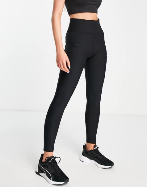 Leggings negros deportivos de canalé transpirable de Only Play - view 1