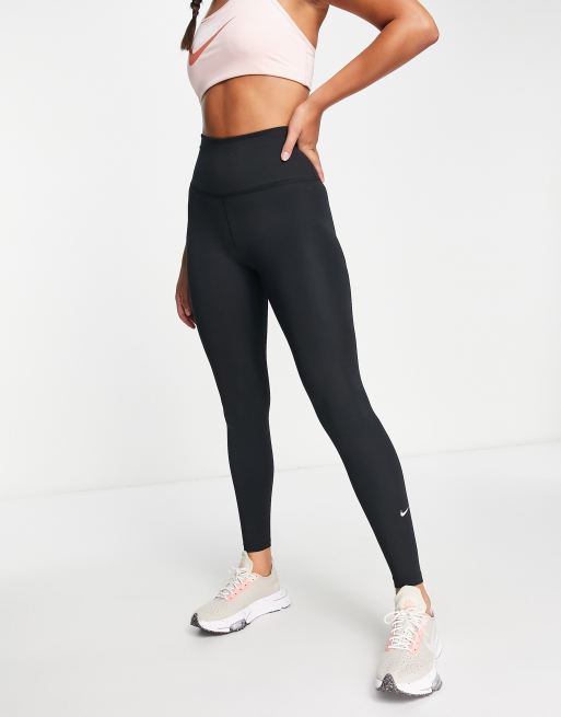 Leggings negros moldeadores de talle alto One Dri-FIT de Nike Training