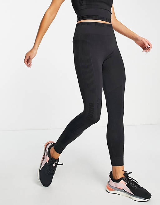 Mujer Leggings | Leggings negros sin costuras Evoknit de Puma Training - CJ69732