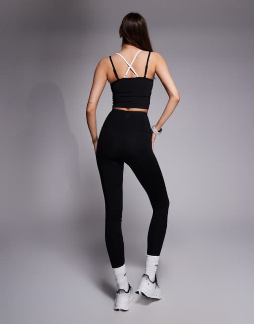 Leggings negros térmicos para correr de talle alto Icon de 4505 Tall, 4 de 5