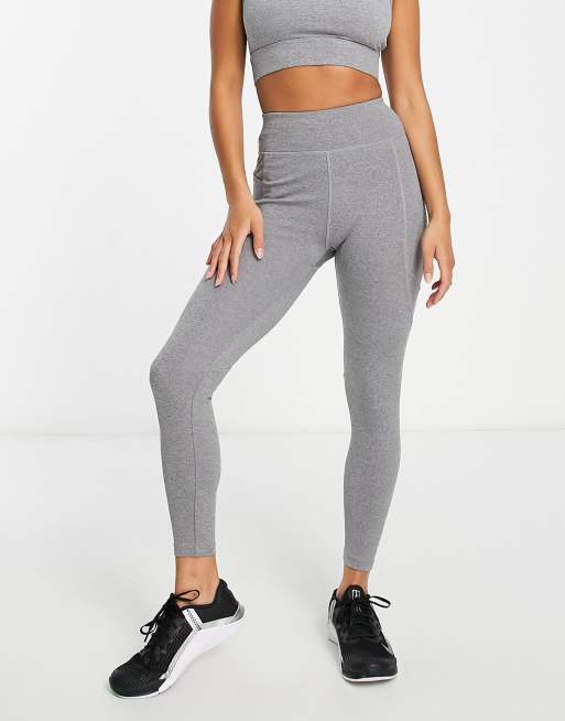 Leggings acampanados con lavado gris carbón sin costuras de ASOS