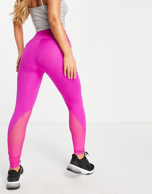 Leggings rosas capri de talle alto con acabado texturizado Flawless de PUMA  Training