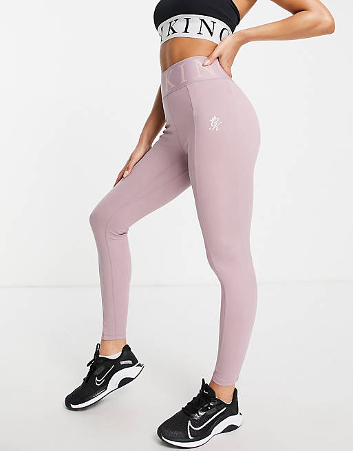 Mujer Leggings | Leggings rosas Focus de Gym King - MX45181