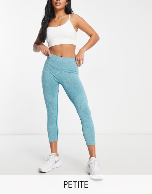 Leggings verde jaspeado deportivos sin costuras Squat Proof de