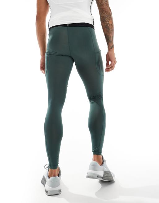 Leggings verde oscuro de compresión de Nike Training Pro ASOS