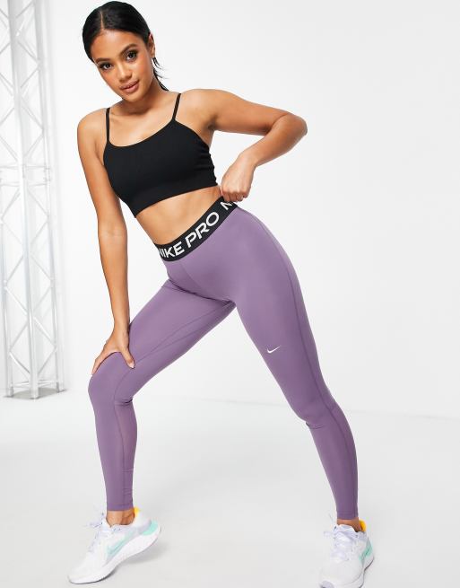 Malla Nike Pro Mujer Lila