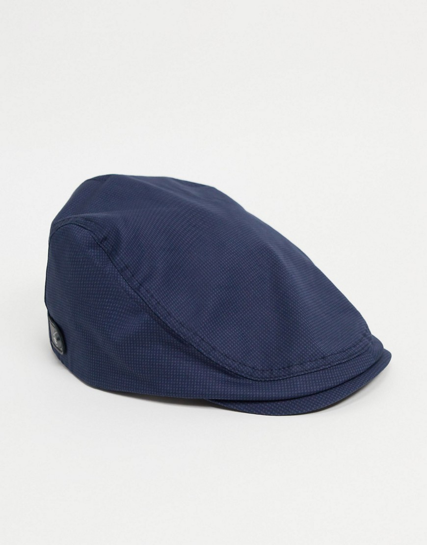 фото Легкая плоская кепка темно-синего цвета ted baker darent-темно-синий