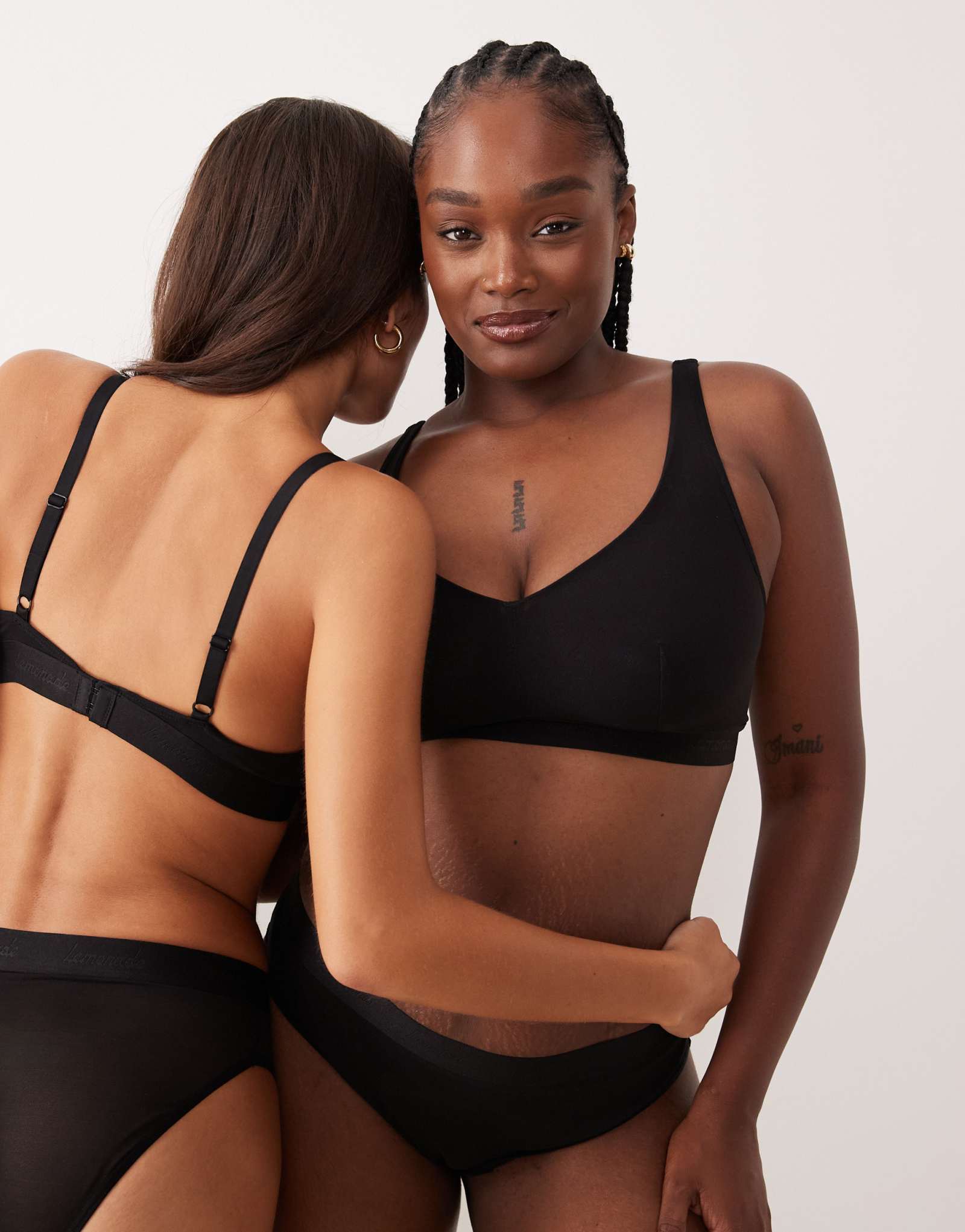 Бюстгальтер из мягкой сетки Lemonade Dolls с пышным бюстом черного цвета