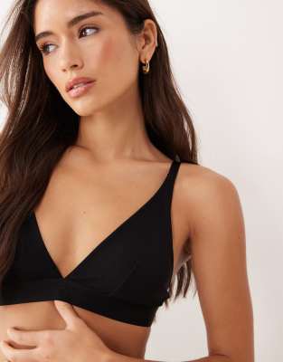 Lemonade Dolls So Soft Mesh Bralette In Black
