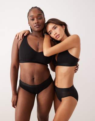 Lemonade Dolls - So Soft - Slip aus Mesh in Schwarz