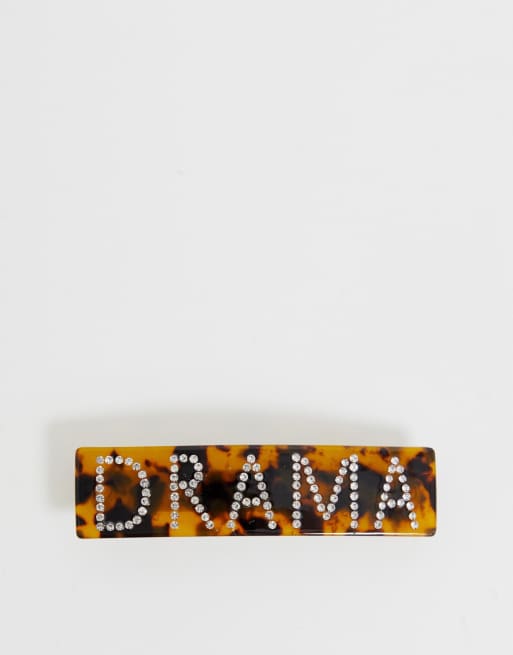 Leopardmønstret XL drama hårspænde fra Glamorous, 2 af 4