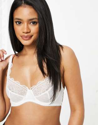 Lepel fiesta full cup bra in ivory-White