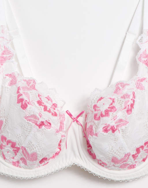 Lepel - Fiore - BH med fulde skåle i elfenbenshvid og lyserød, 4 af 4