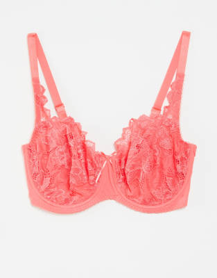 Lepel fiore full cup bra in coral-Orange