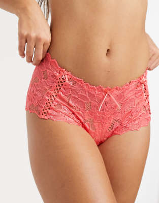 Lepel fiore short in coral-Orange