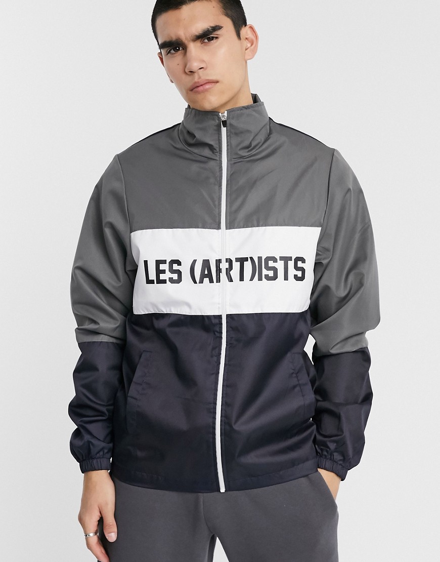 Les (Art)ists Bekerz paneled jacket in grey