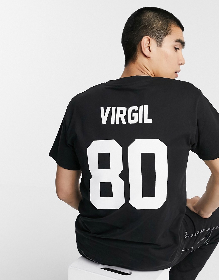 Les (Art)ists Virgil 80 football t-shirt in black