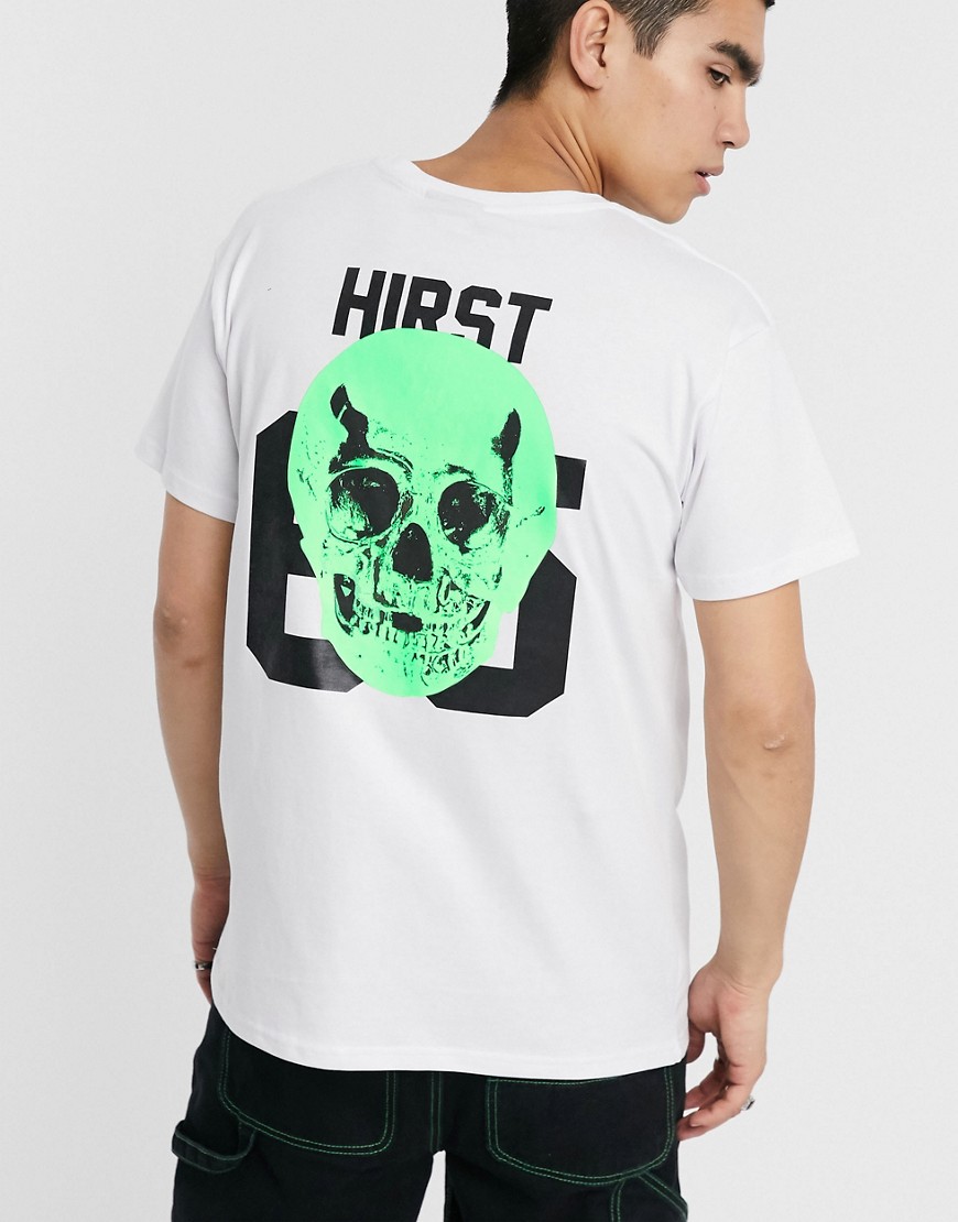 Les (Art)ists x Damien Hirst skull print t-shirt in white