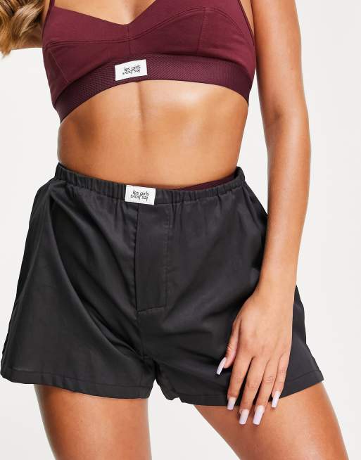 Les Girls Les Boys - Katoenen boxershort in zwart