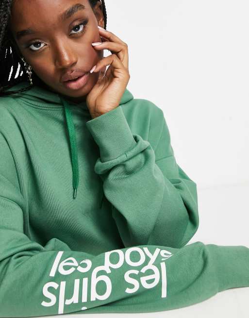 Ladies on sale green hoodie